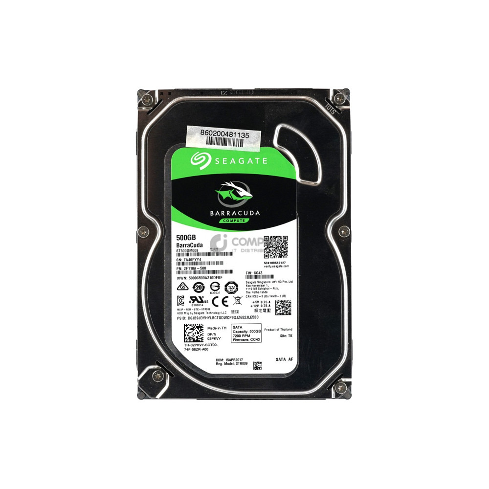 2PKVY DELL HDD 500GB 7.2K 3.5" LFF SATA 6G